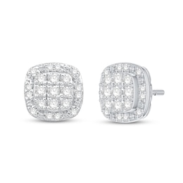 Diamond Stud Earrings 1/4 ct tw Round-Cut 10K White Gold