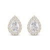 Thumbnail Image 3 of Diamond Pear Earrings 1/3 ct tw Pear & Round-Cut 10K Yellow Gold