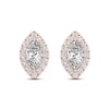 Thumbnail Image 3 of Diamond Earrings 1/3 ct tw Marquise & Round-Cut 10K Rose Gold