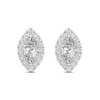 Thumbnail Image 3 of Diamond Earrings 1/3 ct tw Marquise/Round-Cut 10K White Gold