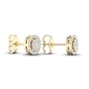 Thumbnail Image 4 of Diamond Stud Earrings 1/4 ct tw Round-Cut 10K Yellow Gold