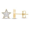 Thumbnail Image 2 of Diamond Star Stud Earrings 1/10 ct tw Round-cut 10K Yellow Gold