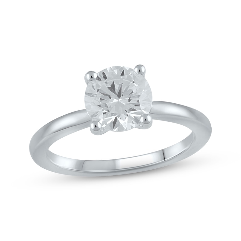 Main Image 1 of Lab-Grown Diamonds by KAY Solitaire Ring 1-3/4 ct tw Round-cut 14K White Gold (F/SI2)