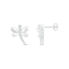 Thumbnail Image 2 of Diamond Dragonfly Stud Earrings 1/15 ct tw Sterling Silver