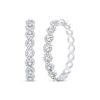 Thumbnail Image 1 of Diamond Twist Hoop Earrings 1 ct tw Sterling Silver