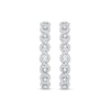 Thumbnail Image 2 of Diamond Twist Hoop Earrings 1 ct tw Sterling Silver