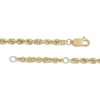 Thumbnail Image 2 of Glitter Rope Chain Anklet Solid 10K Yellow Gold 10”