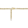 Thumbnail Image 3 of Glitter Rope Chain Anklet Solid 10K Yellow Gold 10”