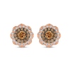 Thumbnail Image 1 of Le Vian Chocolate Diamond Stud Earrings 1-7/8 ct tw 14K Strawberry Gold