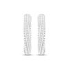 Thumbnail Image 2 of Diamond Twist Hoop Earrings 1/6 ct tw Sterling Silver