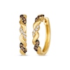 Thumbnail Image 0 of Le Vian Chocolate Twist Round-Cut Diamond Hoop Earrings 3/8 ct tw 14K Honey Gold