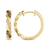 Thumbnail Image 2 of Le Vian Chocolate Twist Round-Cut Diamond Hoop Earrings 3/8 ct tw 14K Honey Gold