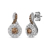 Thumbnail Image 1 of Le Vian Chocolate Twist Diamond Earrings 1 ct tw 14K Vanilla Gold