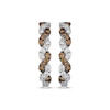 Thumbnail Image 2 of Le Vian Chocolate Twist Diamond Hoop Earrings 3/4 ct tw 14K Vanilla Gold