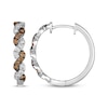 Thumbnail Image 3 of Le Vian Chocolate Twist Diamond Hoop Earrings 3/4 ct tw 14K Vanilla Gold