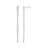 Thumbnail Image 1 of Diamond Graduated Line Drop Earrings 2-3/4 ct tw 14K White Gold