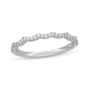 Thumbnail Image 1 of Neil Lane Artistry Lab-Grown Diamond Scalloped Wedding Band 1/6 ct tw 14K White Gold