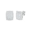 Thumbnail Image 0 of Diamond Cushion-Shaped Stud Earrings 1/2 ct tw 10K White Gold