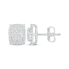Thumbnail Image 2 of Diamond Cushion-Shaped Stud Earrings 1/2 ct tw 10K White Gold
