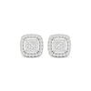 Thumbnail Image 2 of Lab-Grown Diamonds by KAY Cushion-Shaped Stud Earrings 1/2 ct tw 10K White Gold