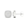 Thumbnail Image 3 of Lab-Grown Diamonds by KAY Cushion-Shaped Stud Earrings 1/2 ct tw 10K White Gold