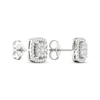 Thumbnail Image 4 of Lab-Grown Diamonds by KAY Cushion-Shaped Stud Earrings 1/2 ct tw 10K White Gold