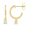 Thumbnail Image 3 of Unstoppable Love Diamond Hoop Dangle Earrings 1/3 ct tw 10K Yellow Gold