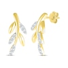 Thumbnail Image 1 of Diamond Leaf & Branch Earrings 1/10 ct tw 10K Yellow Gold