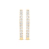 Thumbnail Image 2 of Diamond Hoop Earrings 1/4 ct tw 10K Yellow Gold