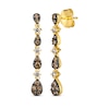 Thumbnail Image 1 of Le Vian Venetian Mosaic Diamond Dangle Earrings 1/2 ct tw 14K Honey Gold