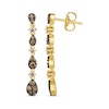 Thumbnail Image 2 of Le Vian Venetian Mosaic Diamond Dangle Earrings 1/2 ct tw 14K Honey Gold