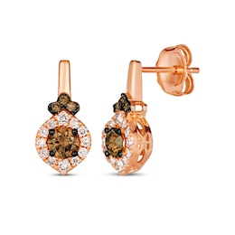 Le Vian Diamond Earrings 5/8 ct tw 14K Strawberry Gold