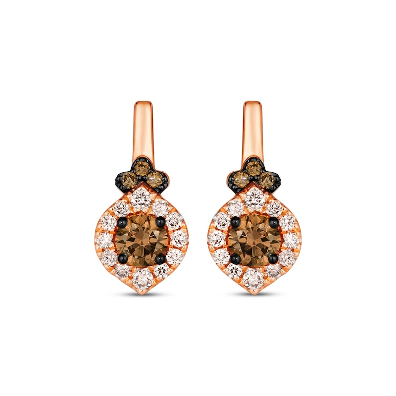 Main Image 2 of Le Vian Diamond Earrings 5/8 ct tw 14K Strawberry Gold