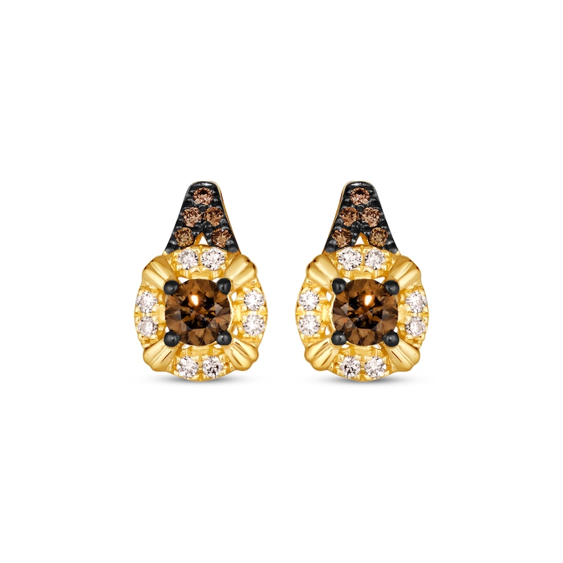 Main Image 2 of Le Vian Diamond Earrings 1/2 ct tw 14K Honey Gold