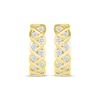 Thumbnail Image 1 of Diamond Braided Hoop Earrings 1/2 ct tw 10K Yellow Gold