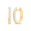 Thumbnail Image 1 of Diamond Hoop Earrings 1/5 ct tw 10K Yellow Gold