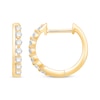 Thumbnail Image 3 of Diamond Hoop Earrings 1/5 ct tw 10K Yellow Gold