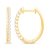 Thumbnail Image 3 of Diamond Hoop Earrings 1/3 ct tw 10K Yellow Gold