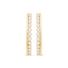 Thumbnail Image 2 of Diamond Hoop Earrings 1/4 ct tw 10K Yellow Gold