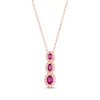 Thumbnail Image 0 of Le Vian Ruby Necklace 3/8 ct tw Diamonds 14K Strawberry Gold 19"