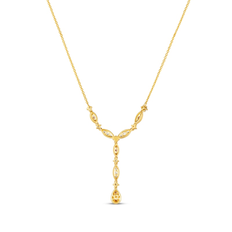 Main Image 3 of Le Vian Venetian Mosaic Diamond Y-Drop Necklace 3/4 ct tw 14K Honey Gold 19&quot;