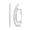 Thumbnail Image 1 of Unstoppable Love Diamond Double Hoop Earrings 1 ct tw 10K White Gold