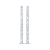 Thumbnail Image 2 of Unstoppable Love Diamond Double Hoop Earrings 1 ct tw 10K White Gold