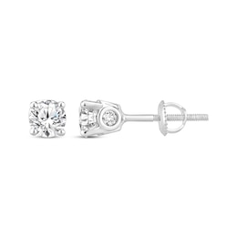 Diamond Stud Earrings 10K White Gold 1 ct tw (J/I3)