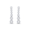 Thumbnail Image 2 of Diamond Graduated Drop Earrings 1/5 ct tw 10K White Gold