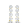Thumbnail Image 1 of Diamond Halos Hoop Earrings 1 ct tw 10K Yellow Gold