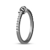 Thumbnail Image 2 of Ink & Ice Diamond Twist Wedding Band 1/4 ct tw Black Rhodium-Plated 14K White Gold