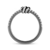 Thumbnail Image 3 of Ink & Ice Diamond Twist Wedding Band 1/4 ct tw Black Rhodium-Plated 14K White Gold