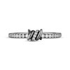 Thumbnail Image 4 of Ink & Ice Diamond Twist Wedding Band 1/4 ct tw Black Rhodium-Plated 14K White Gold