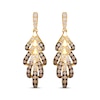 Thumbnail Image 1 of Le Vian Ombré Diamond Drop Earrings 1-1/2 ct tw 14K Honey Gold